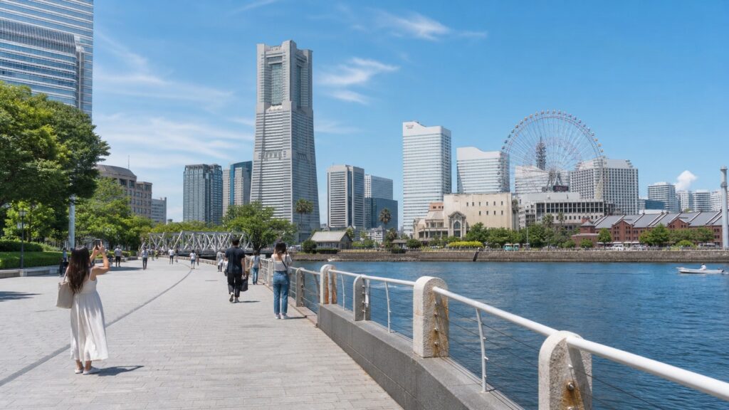 Apa saja yang bisa dilihat di waterfront Minato Mirai?