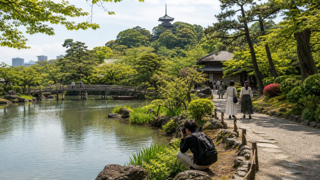 Bagaimana rasanya menikmati alam Jepang di tengah kota?